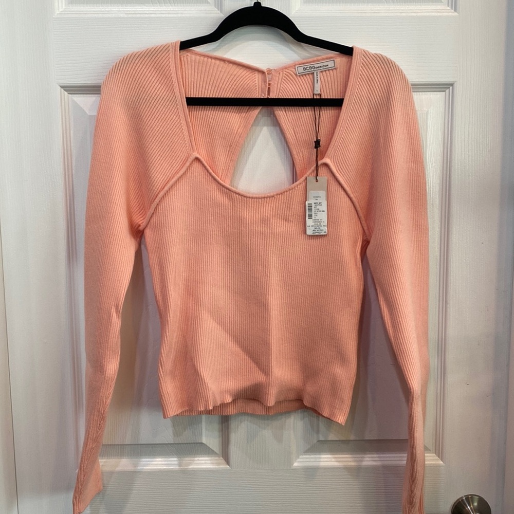 NWT BCBG pink sweater - Sz. Large